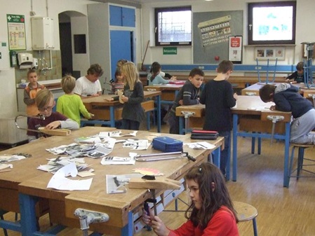 Kinder in der Ganztagsbetreuung der Gottfried-von-Spitzenberg Schule