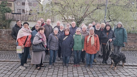 Gruppenbild bei der Stadtführung in Ulm