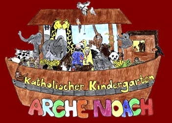 Gemaltes Bild, kath. Kindergarten, "Arche Noach"