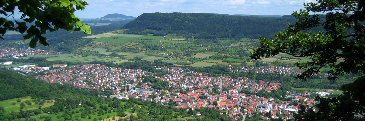 Landschaftsbild: Kuchen von oben