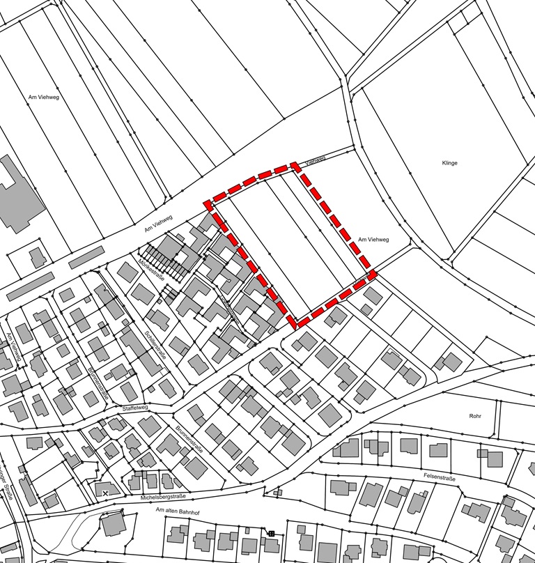 Flächennutzungsplan Änderungsbereich Lageplan vom 02.03.2026 vom Büro mquadrat