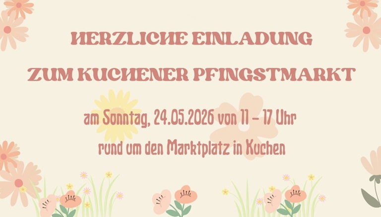 Einladung zum Pfingstmarkt am 24.05.26 11 - 17 Uhr