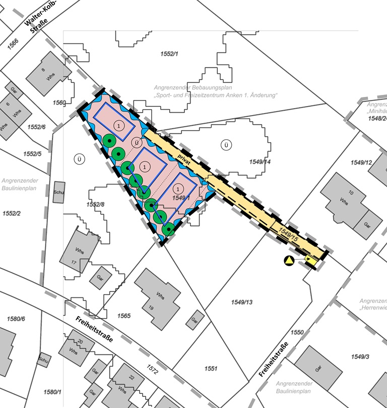 Karte zum Bebauungsplan